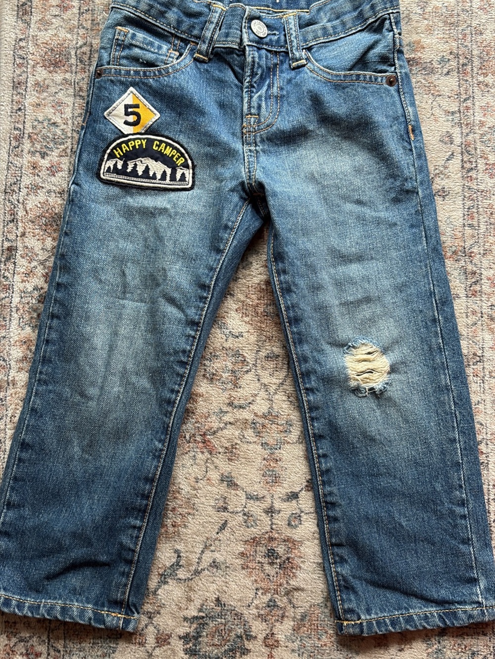 3yr GAP Happy Camper Blue Straight Jeans